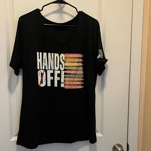 Black Graphic T-Shirt with Bold Print